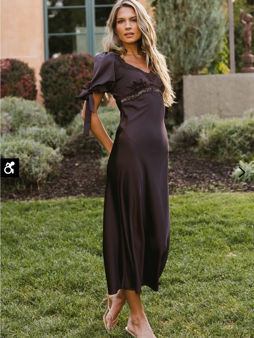 Böhme Lace Trim Maxi Dress